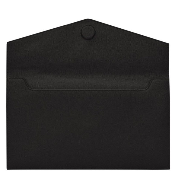 NEW! YSL Saint Laurent UPTOWN POUCH GRAIN DE POUDRE EMBOSSED LEATHER MSRP $725! - Picture 10 of 17